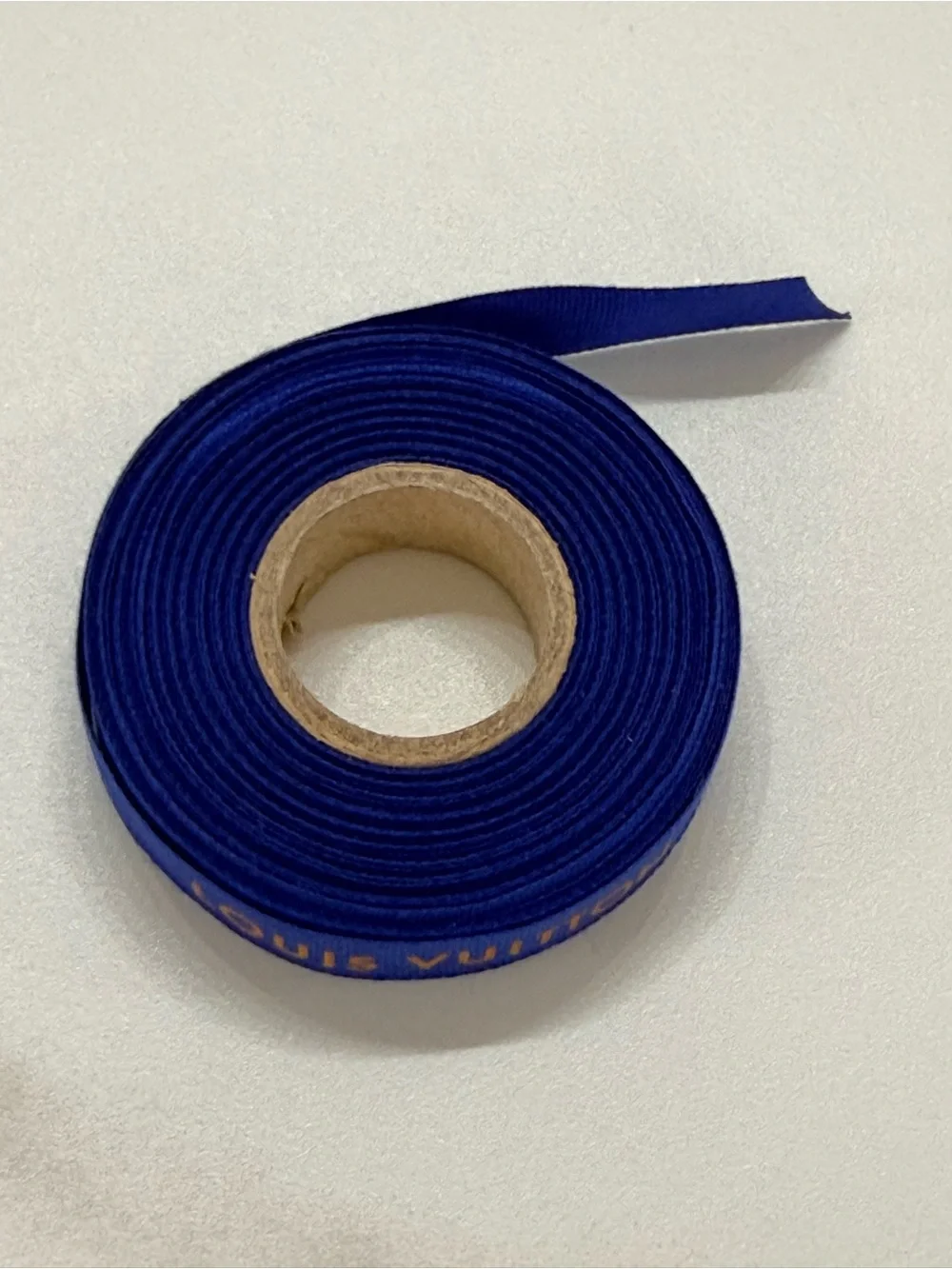 Louis Vuitton Authentic Blue & Orange Ribbon Continuous Roll ~ 8 - 10 Yds⁠